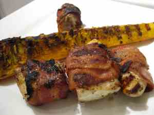 bacon wrapped halibut